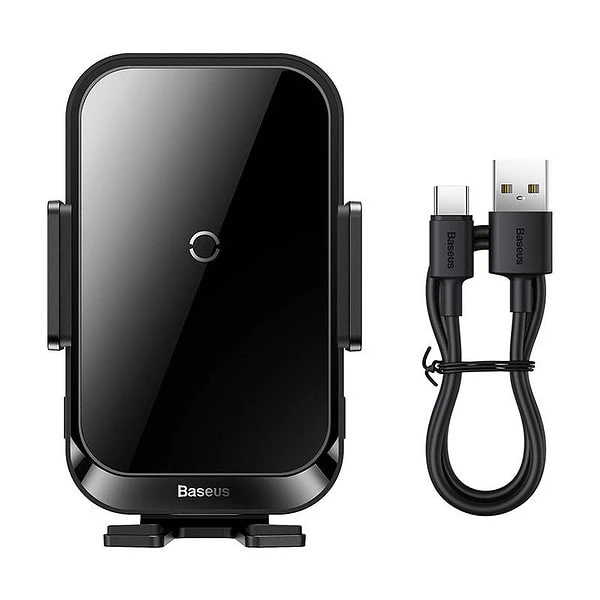 Baseus Halo car holder with 15W inductive charger (black) sk