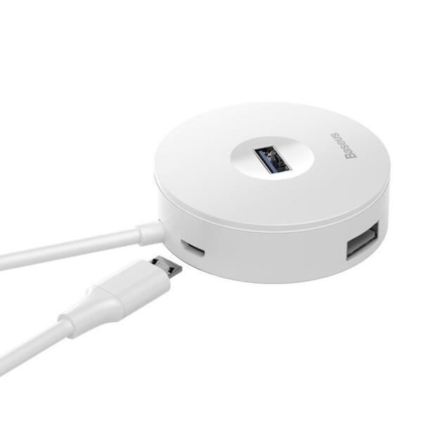 Baseus Hub 4v1 USB na USB 3.0 3x USB 2.0 15cm (bílý) distributor