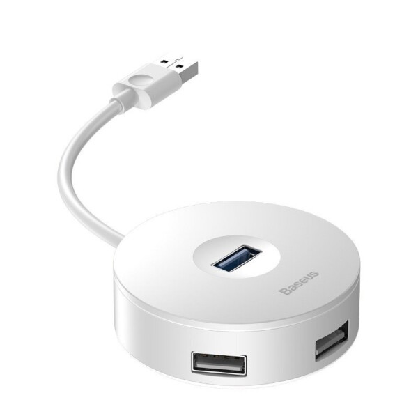 Baseus Hub 4v1 USB na USB 3.0 3x USB 2.0 15cm (bílý) sk