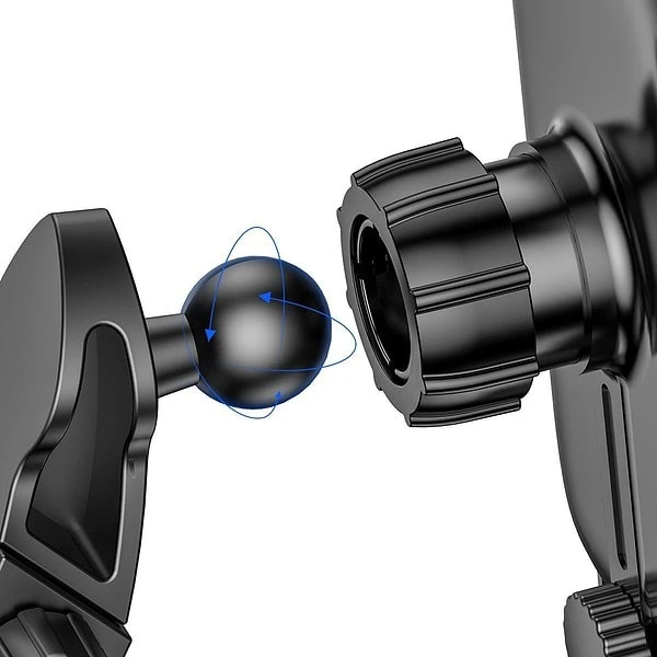 Baseus Light Electric Car Holder with Qi inductive charger (Black) sk