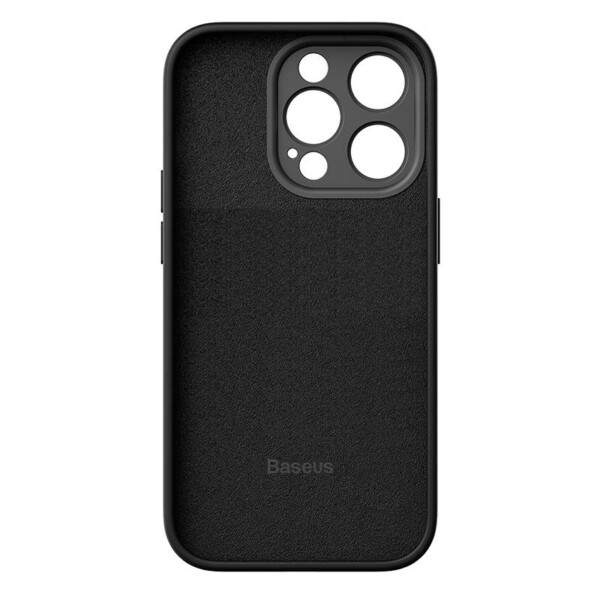 Baseus Liquid Silica Case and Tempered Glass set for iPhone 14 Pro (black) cena