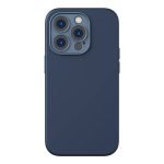 Baseus Liquid Silica Case and Tempered Glass set for iPhone 14 Pro (blue)