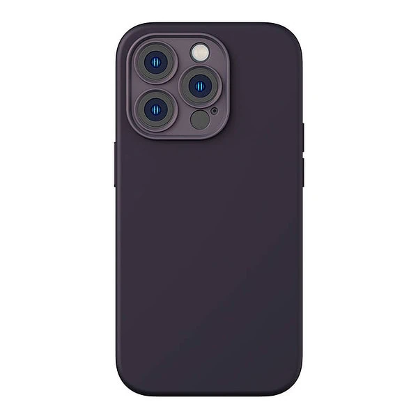 Baseus Liquid Silica Gel Case for iPhone 14 Pro (Elderberry)+ tempered glass + cleaning kit