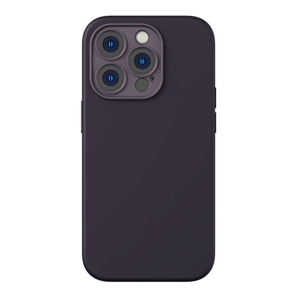 Baseus Liquid Silica Gel Case for iPhone 14 Pro Max (Elderberry)+ tempered glass + cleaning kit