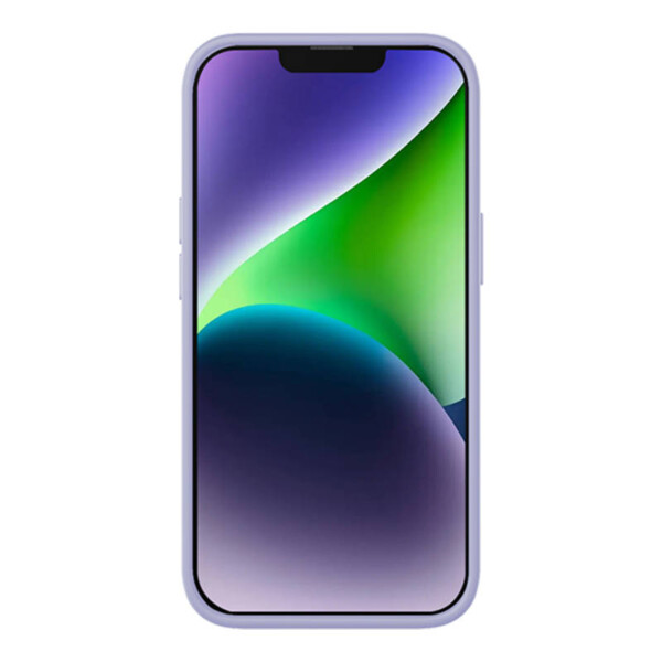 Baseus Liquid Silica Gel Case for iPhone 14 (lavender)+ tempered glass + cleaning kit navod