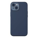 Baseus Liquid Silica Magnetic Case and Tempered Glass set for iPhone 14 Plus (blue)
