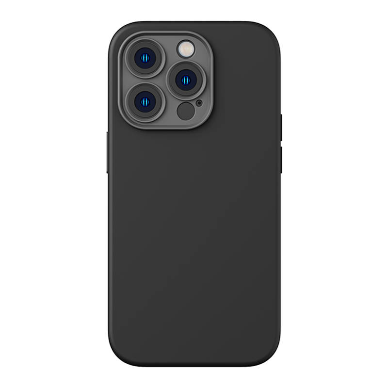 Baseus Liquid Silica Magnetic Case and Tempered Glass set for iPhone 14 Pro Max (black)