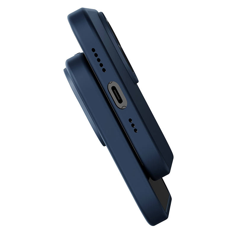 Baseus Liquid Silica Magnetic Case and Tempered Glass set for iPhone 14 Pro Max (blue) navod