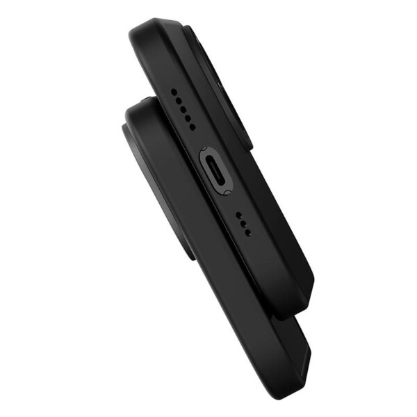 Baseus Liquid Silica Magnetic Case and Tempered Glass set for iPhone 14 Pro (black) navod