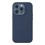 Baseus Liquid Silica Magnetic Case and Tempered Glass set for iPhone 14 Pro (blue)