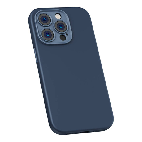 Baseus Liquid Silica Magnetic Case and Tempered Glass set for iPhone 14 Pro (blue) sk