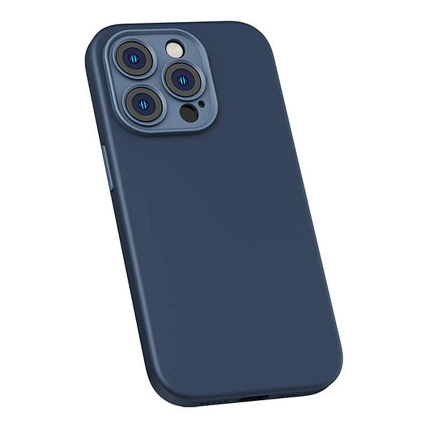 Baseus Liquid Silica Magnetic Case and Tempered Glass set for iPhone 14 Pro (blue) sk