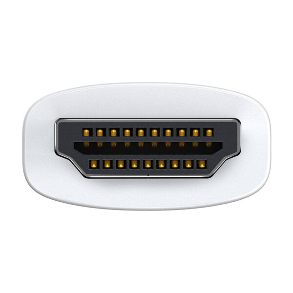 Baseus Lite Series HDMI to VGA adapter with audio (white) distributor