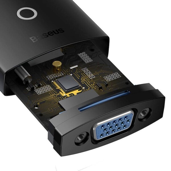Baseus Lite Series HDMI to VGA adapter without audio (black) sk
