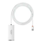 Baseus Lite Series Hub 4in1 USB to 4x USB 3.0, 2m (White)