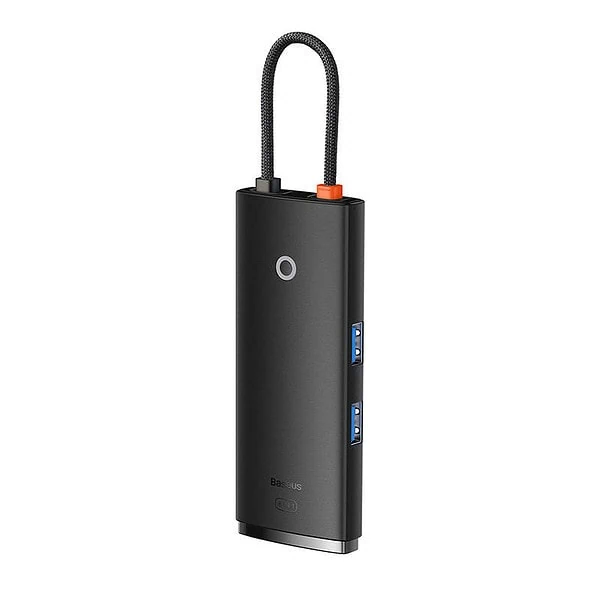 Baseus Lite Series Hub 6w1 USB-C to 2x USB 3.0 + USB-C PD + HDMI + SD/TF (black) navod