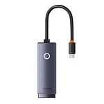 Baseus Lite Series USB-C to RJ45 network adapter, 100Mbps (gray)