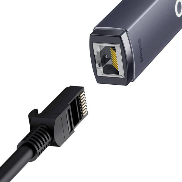 Baseus Lite Series USB-C to RJ45 network adapter (gray) distributor