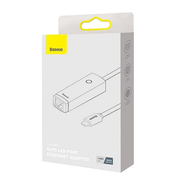 Baseus Lite Series USB-C to RJ45 network adapter (gray) sk