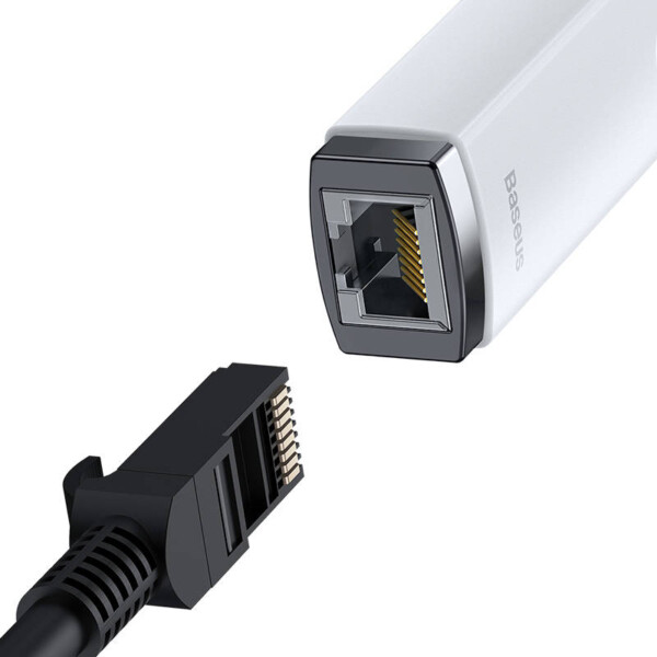 Baseus Lite Series USB to RJ45 network adapter (white) distributor