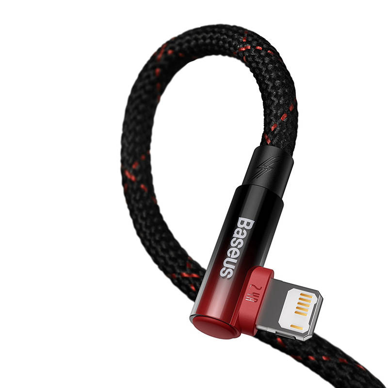 Baseus MVP 2 Lightning 1m 20W cable - (black-red) navod
