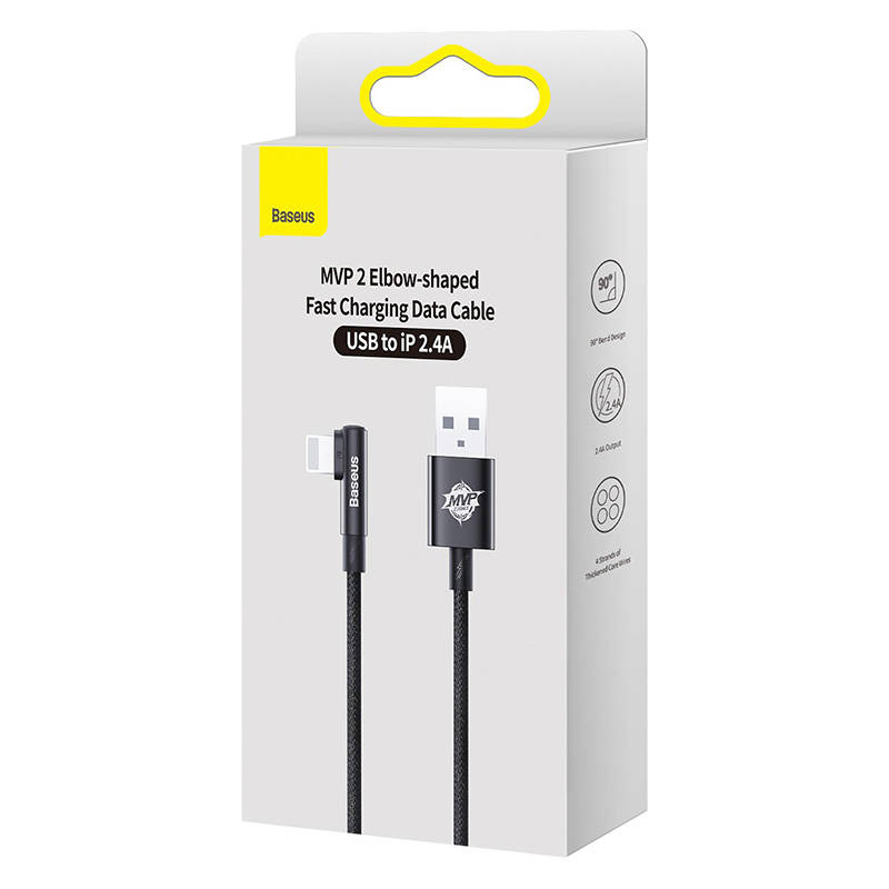 Baseus MVP 2 Lightning 2m 20W cable - (black) distributor
