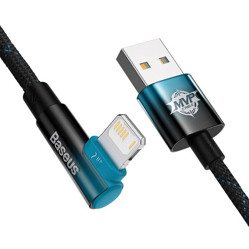 Baseus MVP 2 Lightning 2m 20W cable - (black-blue) cena