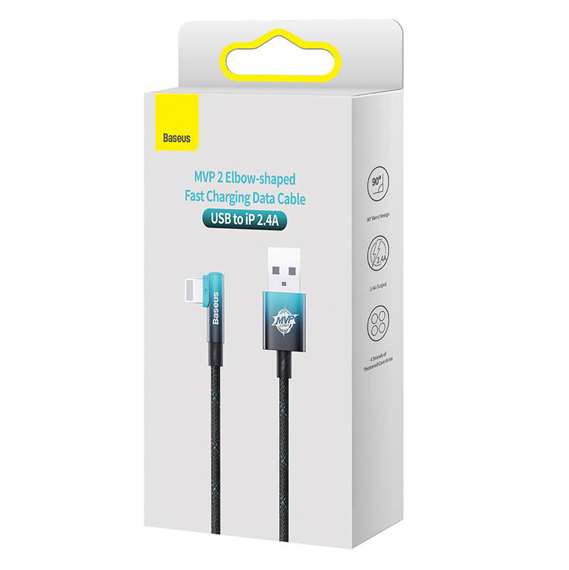Baseus MVP 2 Lightning 2m 20W cable - (black-blue) distributor