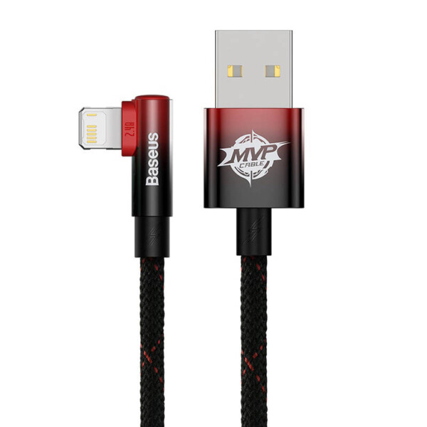Baseus MVP 2 Lightning 2m 20W cable - (black-red) sk