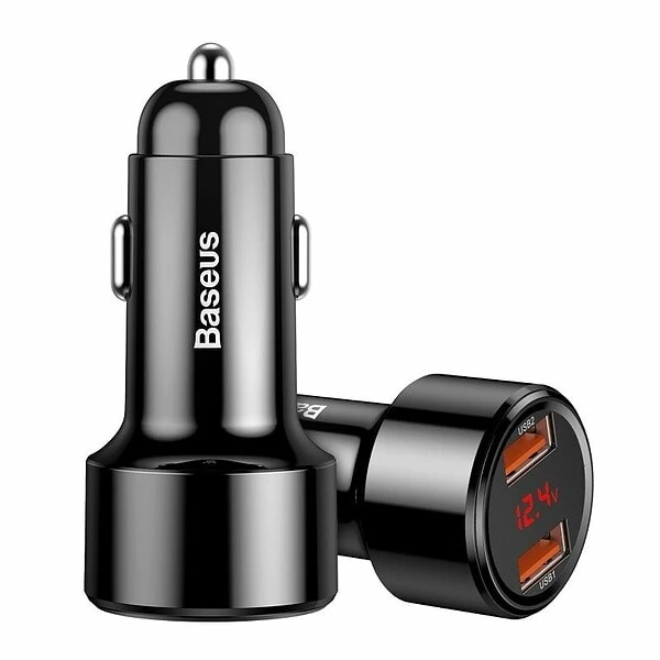 Baseus Magic Car Charger 2x USB QC 3.0 45W (Black) sk