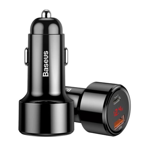 Baseus Magic Car Charger USB + USB-C QC 4.0  PD 45W (Black) navod