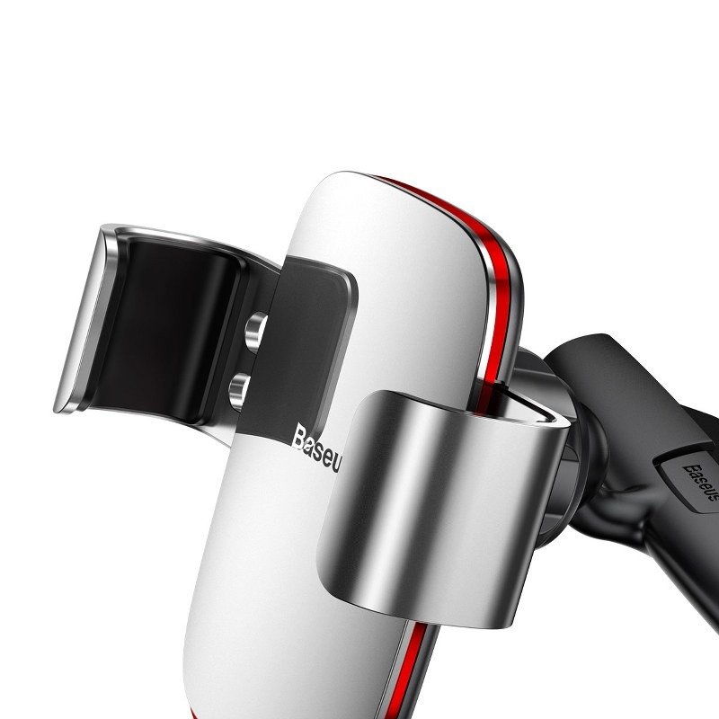 Baseus Metal Age Gravity Car Mount (CD Version) Silver distributor