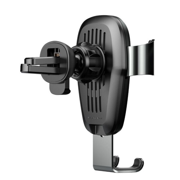 Gravitační držák do auta Baseus Metal s indukční nabíječkou Qi (černý) distributor