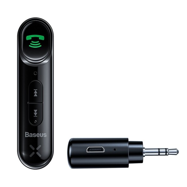 Baseus Qiyin AUX Car Bluetooth Receiver Black distributor