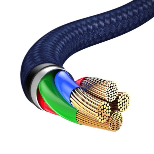 Baseus Rapid Series 3-in-1 cable USB-C For M+L+T 1.2m Blue sk