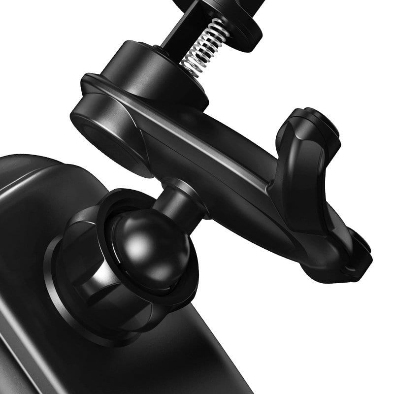 Baseus Rock-solid Car Holder with Qi inductive charger (Black) distributor