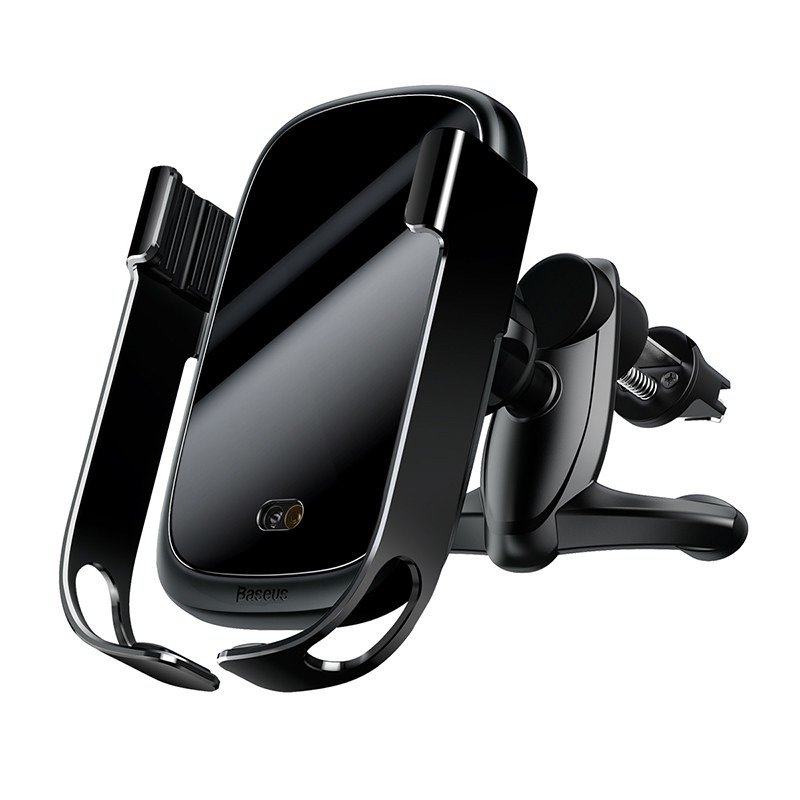 Baseus Rock-solid Car Holder with Qi inductive charger (Black)