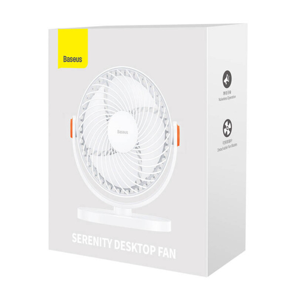 Desktop oscillating fan Baseus Serenity (white) distributor
