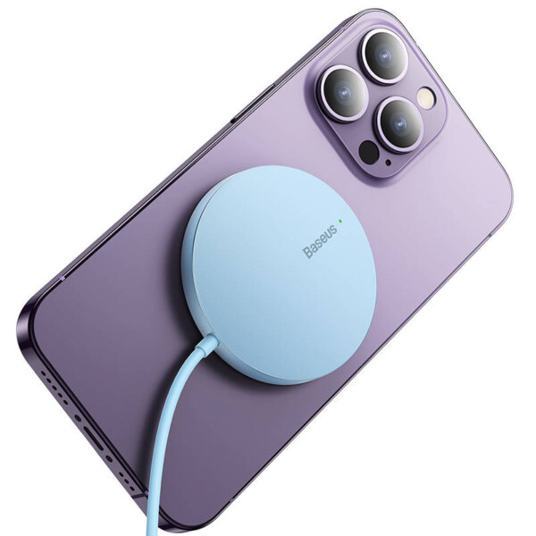 Baseus Simple Mini3 Magnetic Wireless Charger 15W (Blue) sk