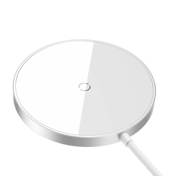 Baseus Simple Mini3 Magnetic Wireless Charger 15W (Silver) cena