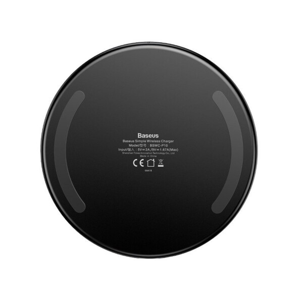 Bezdrátová indukční nabíječka do auta Qi Baseus Simple 10W Lightning (průhledná) navod