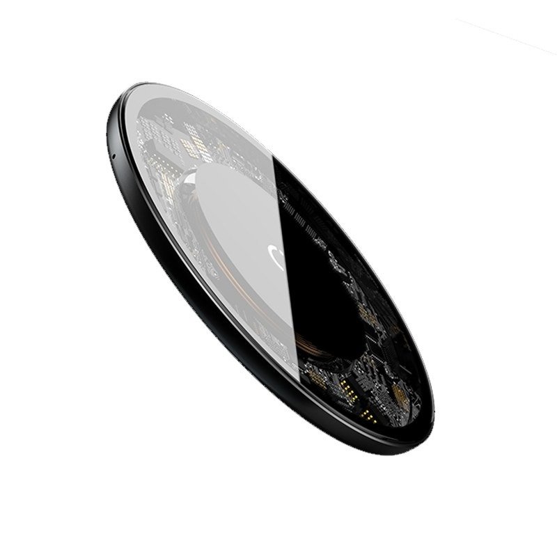 Bezdrátová indukční nabíječka do auta Qi Baseus Simple 10W Lightning (průhledná) sk