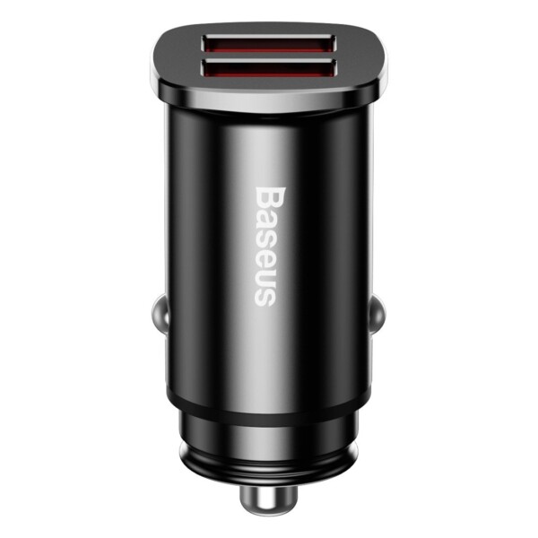 Baseus Square Car Charger 2xUSB QC3.0 5A 30W (Black) cena