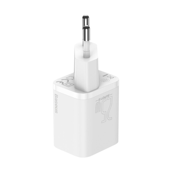 Baseus Super Si Quick Charger 1C 25W with USB-C cable for USB-C 1m (white) distributor