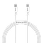 Baseus Superior Series Cable USB-C to USB-C, 100W, 1m (white)