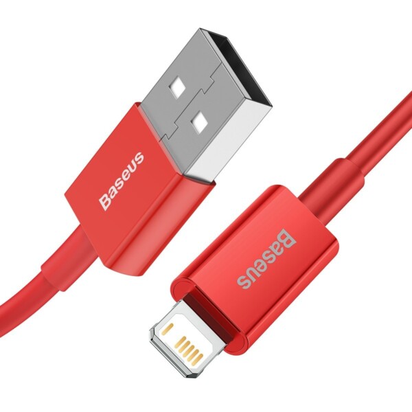 Baseus Superior Series Cable USB to iP 2.4A 1m (red) cena
