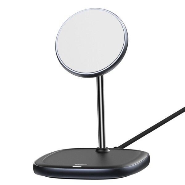 Baseus Swan MagSafe Magnetic Stand with Wireless Charger for iPhone 12 (Black) cena