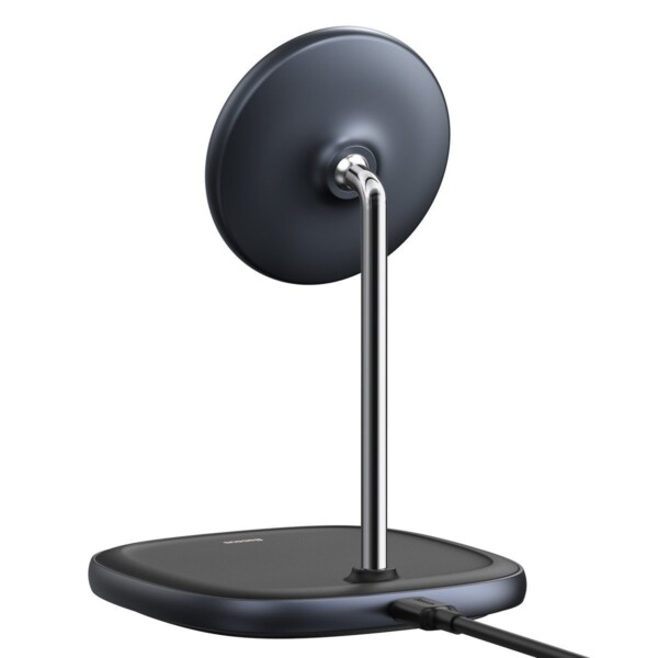 Baseus Swan MagSafe Magnetic Stand with Wireless Charger for iPhone 12 (Black) distributor
