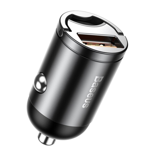 Baseus Tiny Star Mini Quick Charge Car Charger USB Port 30W Grey cena