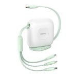 Baseus Traction 3-in-1 USB-C cable USB-C / Lightning / Micro 100W 1.7m (green)